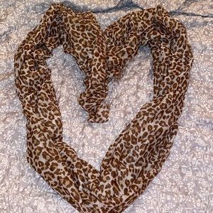 Cheetah print scarf
